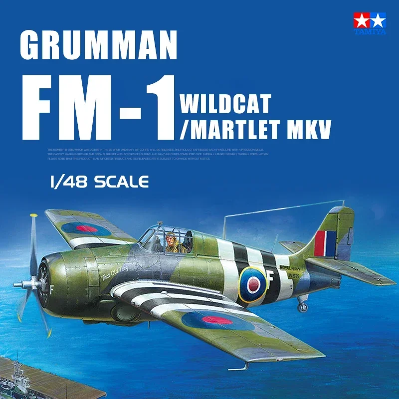 TAMIYA – modèle d'assemblage 61126, Kit de modèle d'avion Grumman FM-1 Wildcat/Martlet Mk.V, 1/48