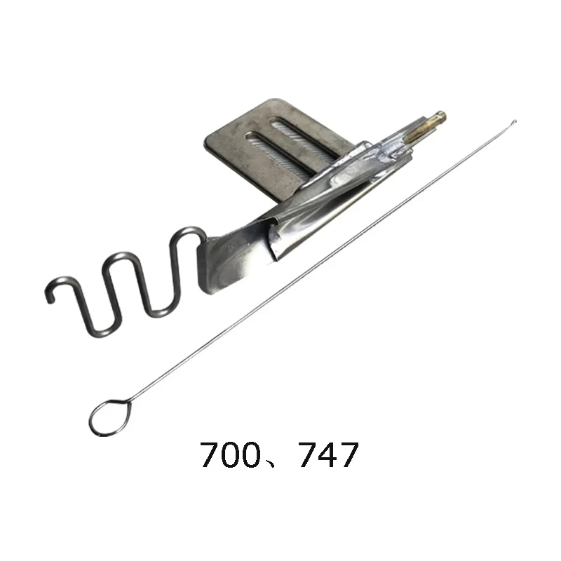 Hidden Thread Turn Over Draw TubeSpaghetti Folder Makes Tube String Spaghetti Attachment for Industrial Overlock Sewing Machine