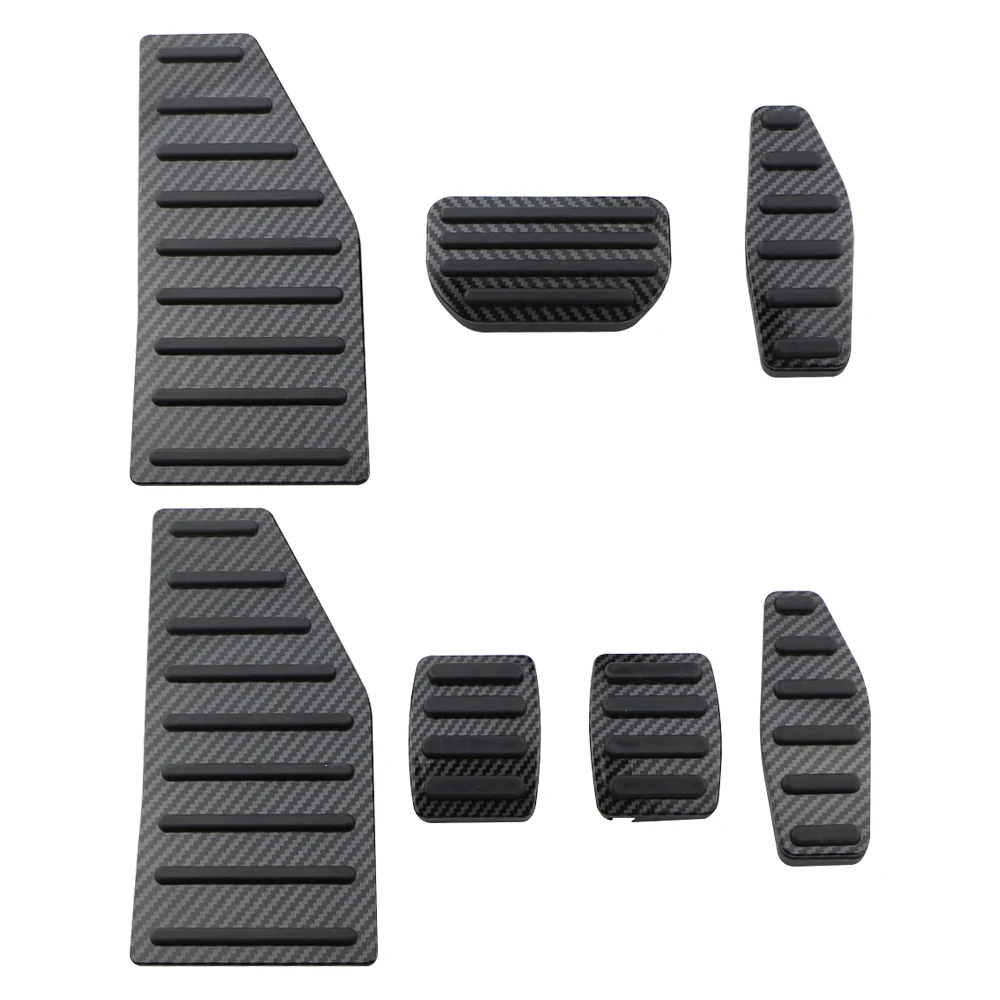 Couvercle de pédale de voiture noir en Fiber de carbone, pour Suzuki Jimny JB74 JB64 2019 2020 2021 