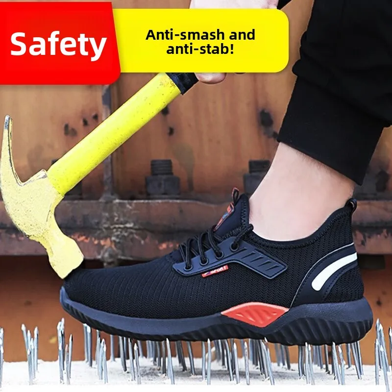 أحذية أمان رجالية أحذية رياضية مضادة للثقب أحذية عمل للرجال أحذية عمل للتنفس أحذية رجالية خفيفة الوزن أحذية عمل رجالية
