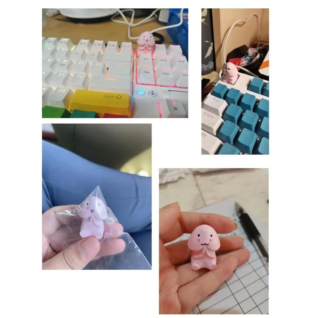 Spoof Personality Keycap Tintin Creativity Accessories Cartoon Single Part