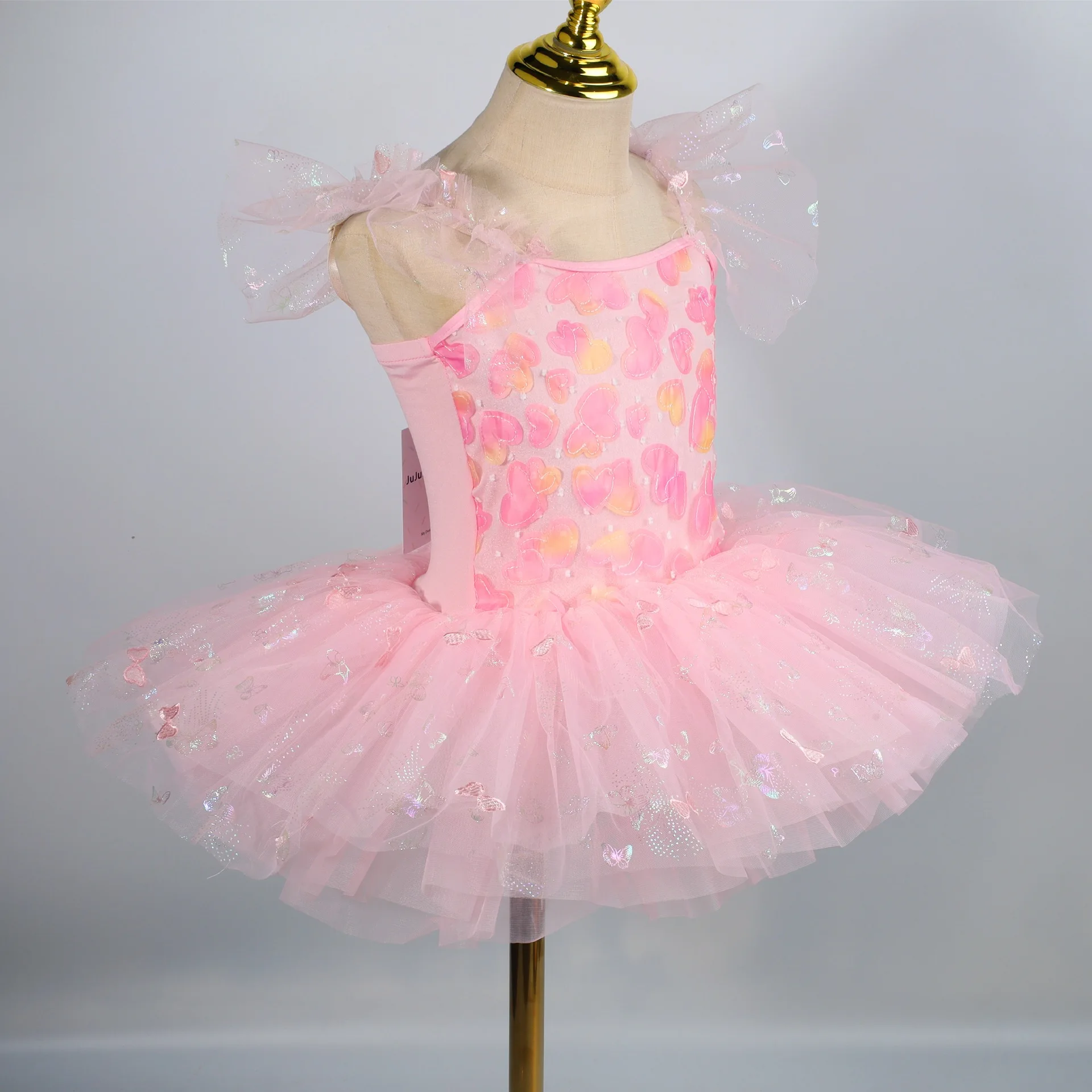 Fashion Show Princess Sequin Sweet Cute Puffy Dress Girls Ballet Bodysuit Ballet Tutu Children Ballet Tutu Dance Costume 2025