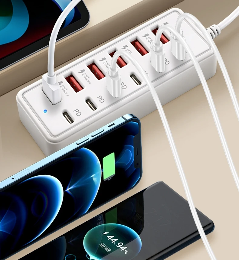 KUBIE Switch Erweiterungs-Hub 7-Port USB2.0 Hub Computer USB-Erweiterungs-Hub Ein-zu-Sieben USB2.0 Splitter für PC Laptop Desktop – Detail 5