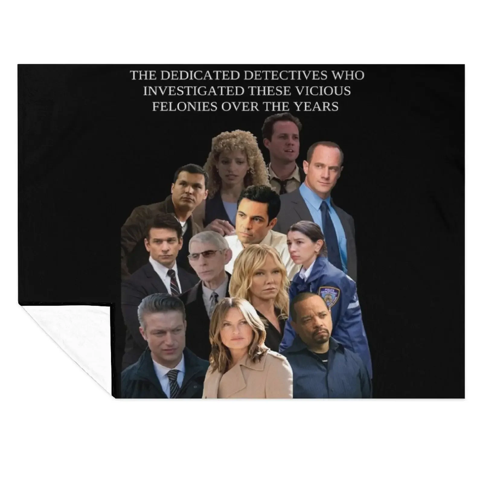 

SVU Dedicated Detectives Throw Blanket for winter Cute Flannel blankets ands Blankets