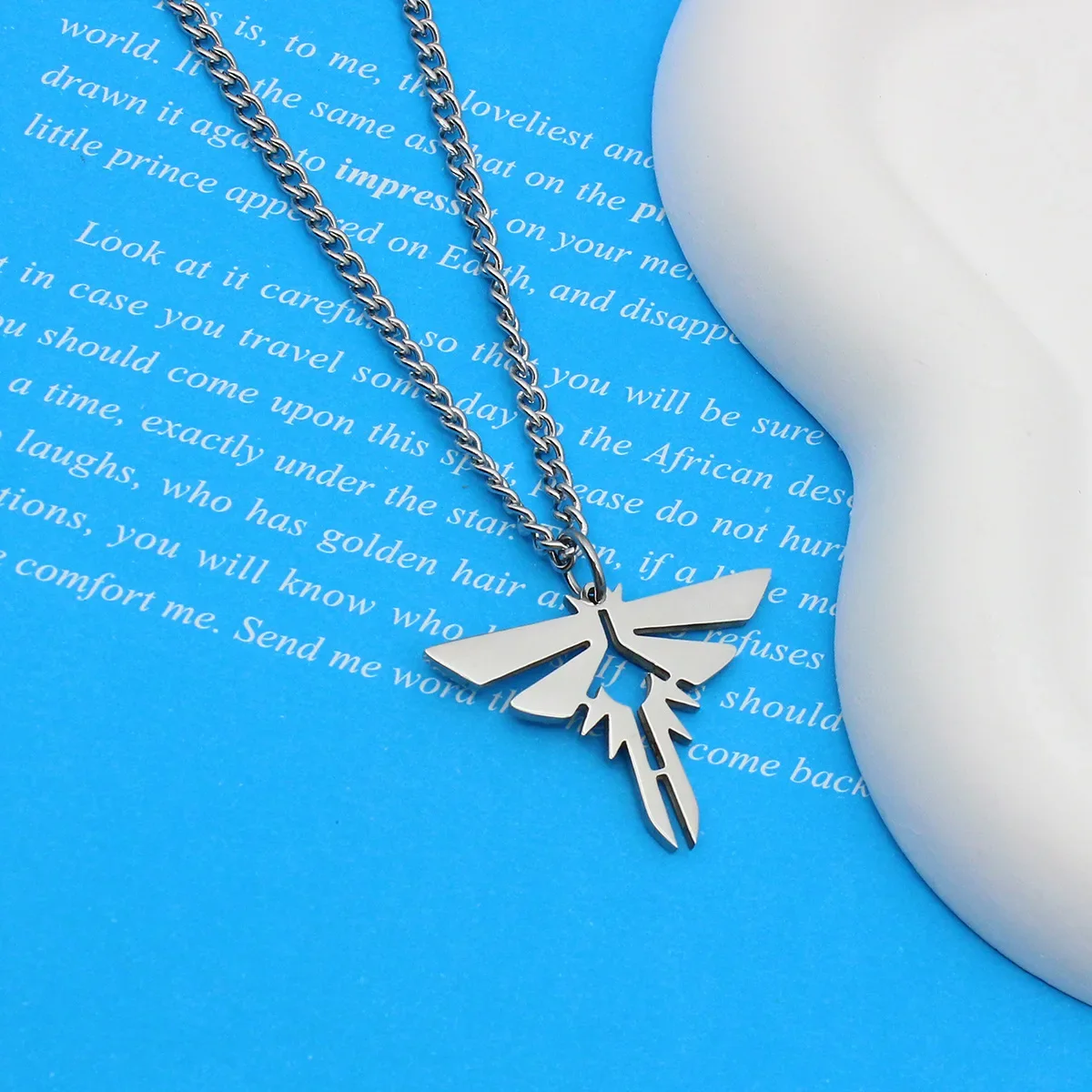 The Last Series of Us Necklace 2024 New Stylish Simple Stainless Steel Pendant Chain Game Peripherals Trend High Quality Gifts