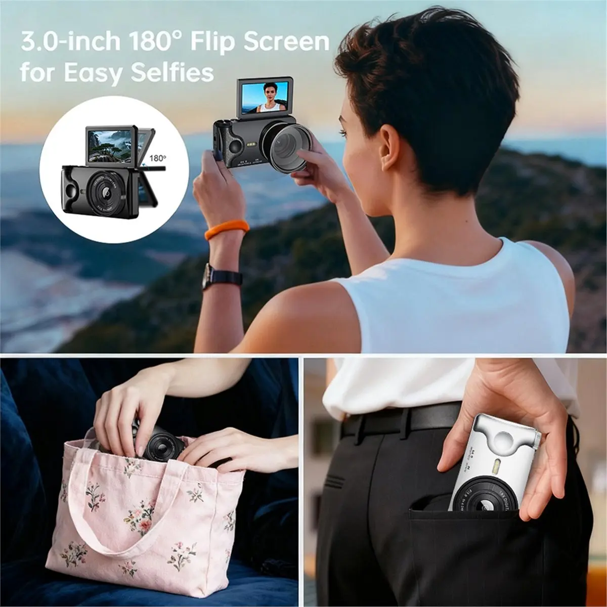 （2026 SUMMER）4K HD Digital Camera Multiple Filters 3.0