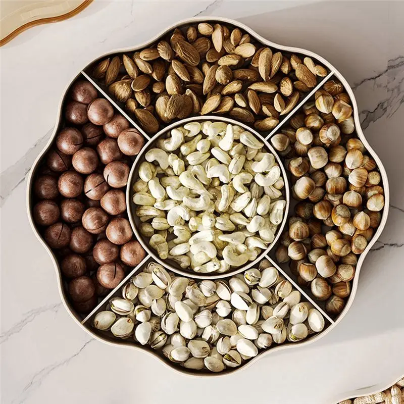 AEE2-Double-Layer Multi-Purpose Luxury Box Snacks Put Chinese Dried Fruit Storage Room Coffee Table High-Grade Candy Box