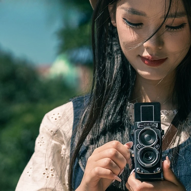 Dual Reverse Digitalkamera Retro High Definition Student Entry Girl Travel tragbare kleine Kamera