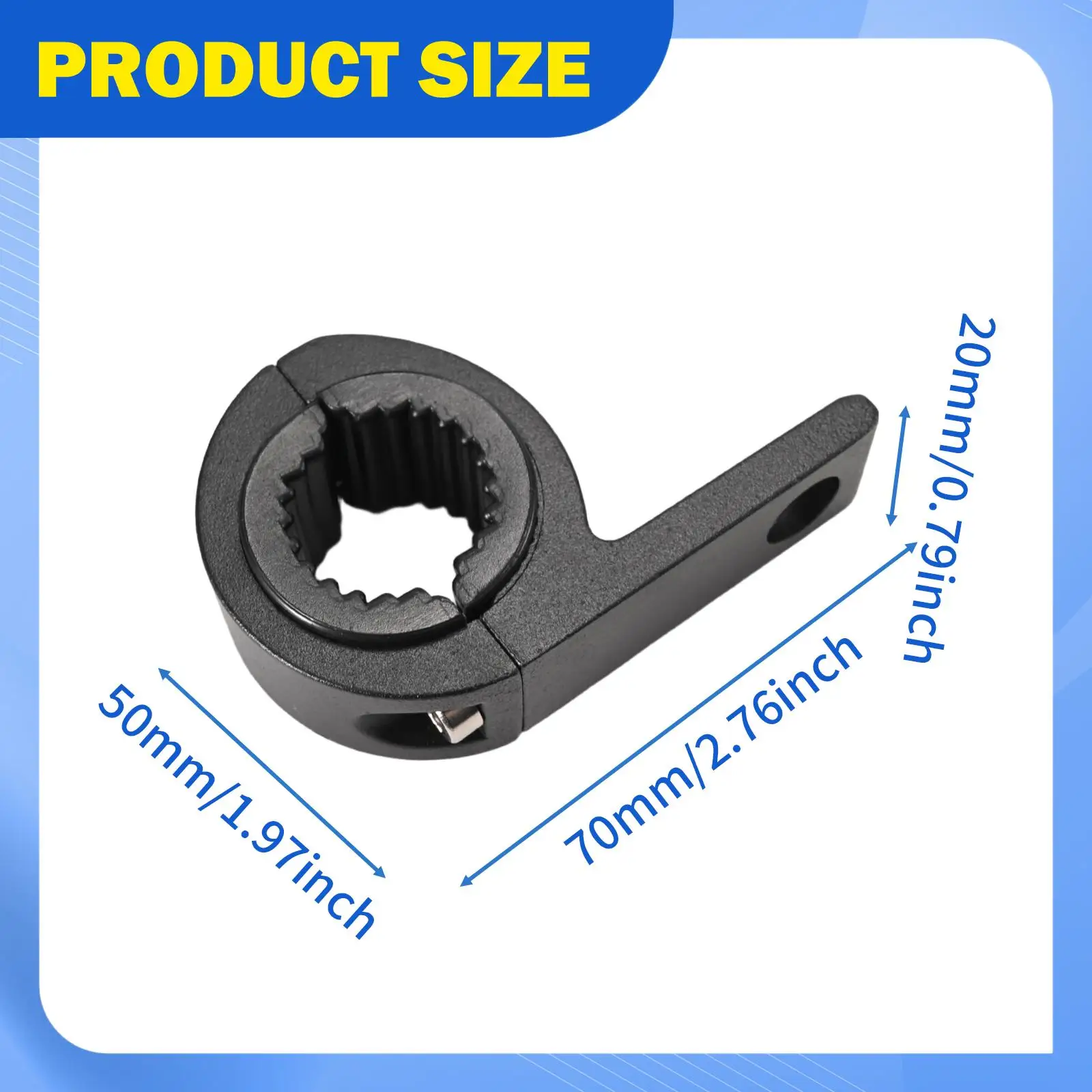 Motorbike Horizontal Light Mount Clamp Bracket Secure Vibration Dampening Holder for Additional Motorcycle Lights
