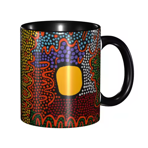 Yayoi Kusama Mug Personalized Funny Polka Pop Coffee Ceramic Mug Cup Creative Gift