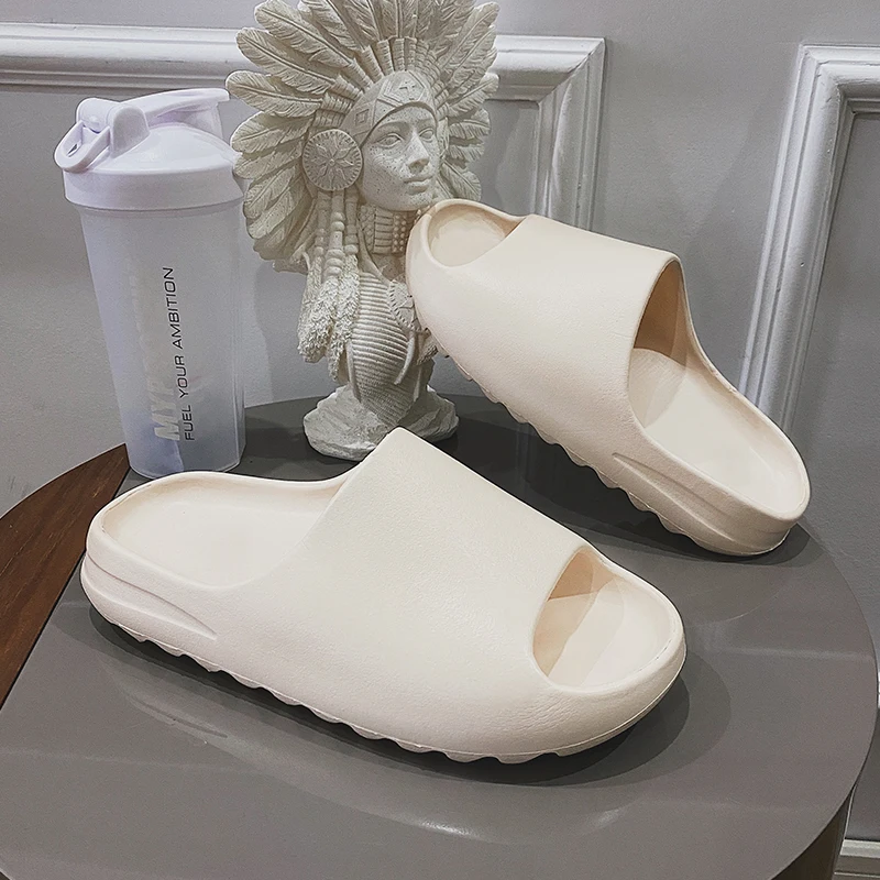 

Шлепанцы EVA с кокосовым наполнителем для мужчин и женщин, супермягкие сандалии на толстой подошве, пляжные шлепанцы, женские сандалии, шлепанцы EVA