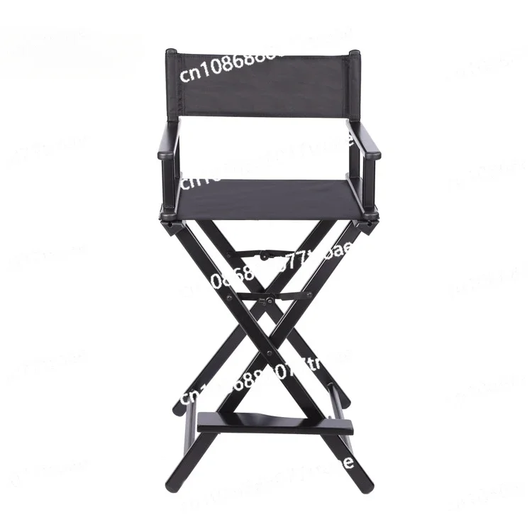 Black spot aluminum alloy makeup chair, foldable outdoor chair, beach chair, portable outdoor beauty salon