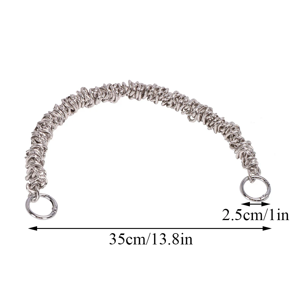 35cm Metal Irregular Bag Chain Replacement Parts Accessories For Hand-Woven Shoulder Handbag DIY Handmade Detachable Straps Hot