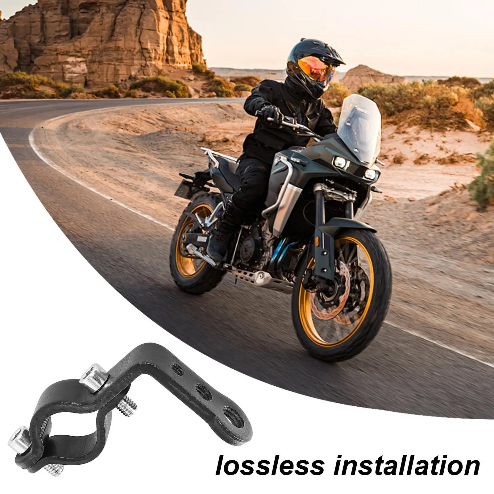 

Motorcycle Mirror Bracket Motorcycle Handlebar Extension Accessories Motorbike Phone Mount For Headlight Phone Navigation