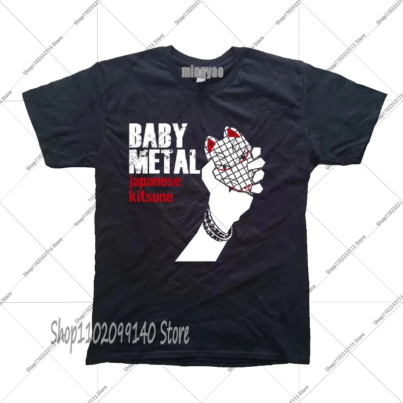 New metal rock band Babymetal graphic T-shirt Fashion casual men and women unisex Harajuku street popular T-shirt