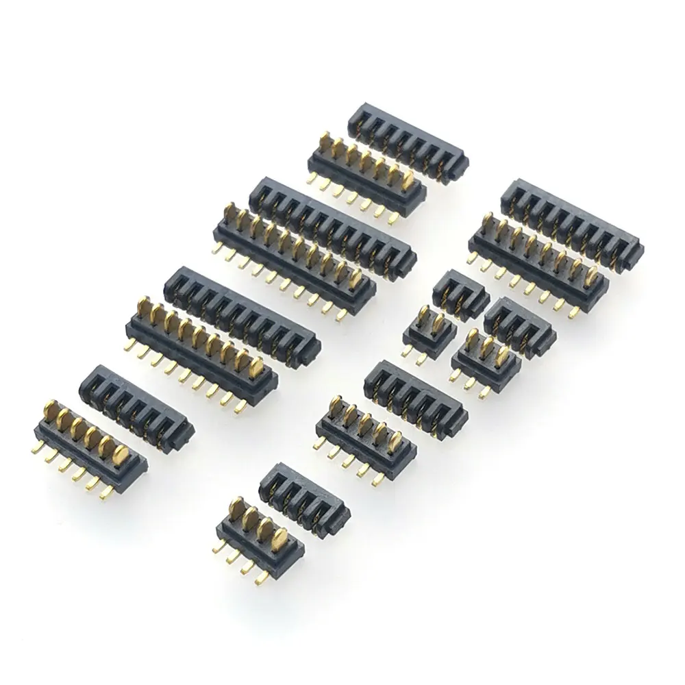 1-5Set batteria a lama connettore maschio femmina passo 2.0MM 2 3 4 5 6 7 8 9 presa a 10 Pin presa a saldare PCB oro