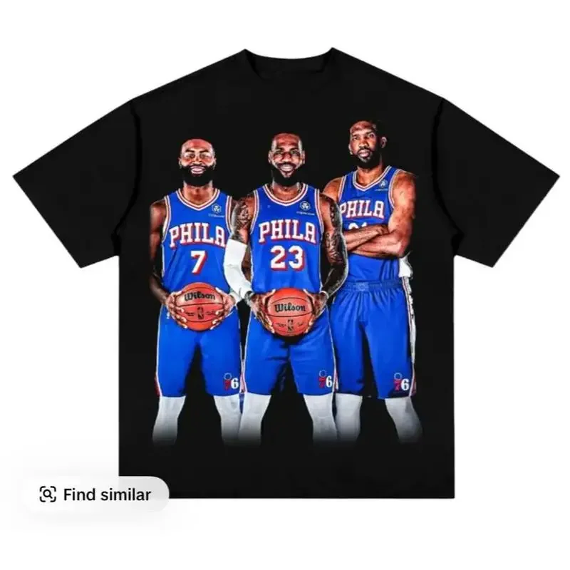 Philly Big 3' T-shirt, Summer Tee, Lebron James Shirt,Graphic Tees, Mens Clothing, Streetwear