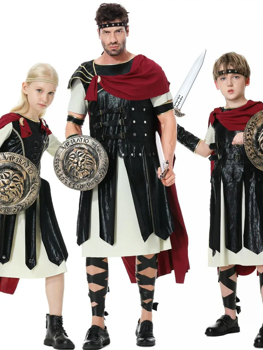 

Детский костюм римского воина на Хэллоуин для взрослых M Sparta, халат храбвого воина, меч, сценическое выступление, этническая одежда
