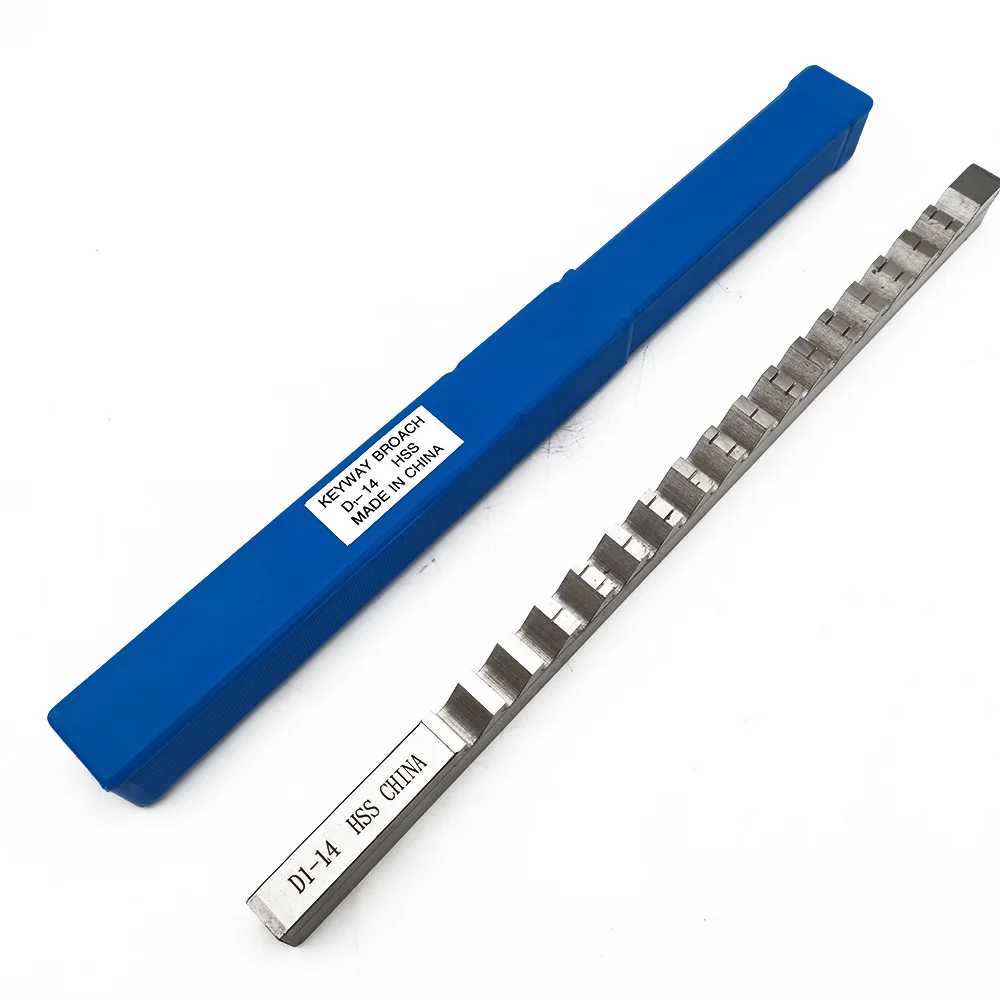 Brocha de tipo Keyway de 14mm D, herramientas de brochado de tamaño métrico para enrutador CNC, herramienta para metalurgia