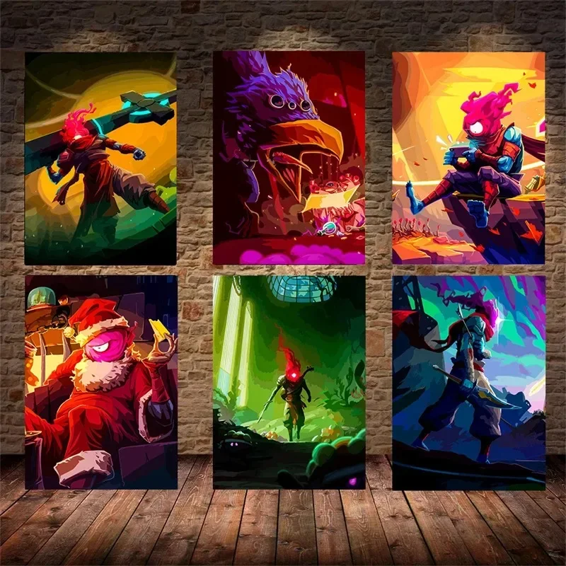 لعبة الكرتون الشكل اللوحة إقتباس ملصق لعبة HD طباعة لاعب غرفة كوادروس الرسم على لوحات القماش الجدارية صورة الصبي غرفة نوم المنزل