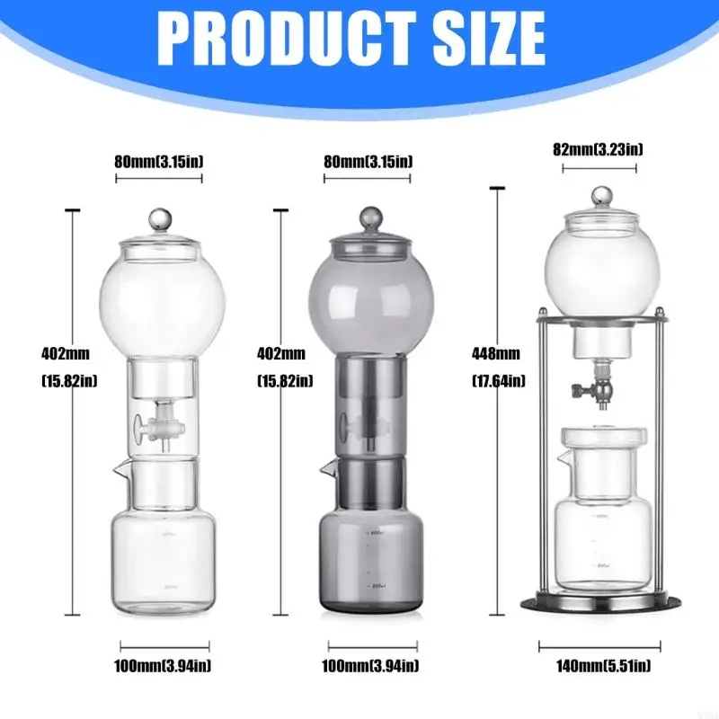 Break Resistant Glass Cold Concoct Coffee Maker Simple Assembly and Easy Twenty twenty Daily Use 87HA