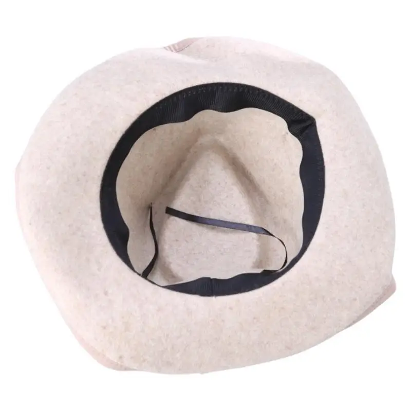 قبعة علوية 39BB من الصوف قبعة فيدورا الساحرة للاحتفال بالتصوير الفوتوغرافي في الشوارع #2