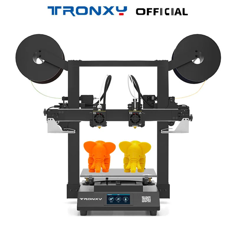 

TRONXY Newest 3d Printer Gemini XS IDEX Two Head Dual Extrusion Independent Dual Extruder Auto-leveling 3D Printer 255*255*260mm