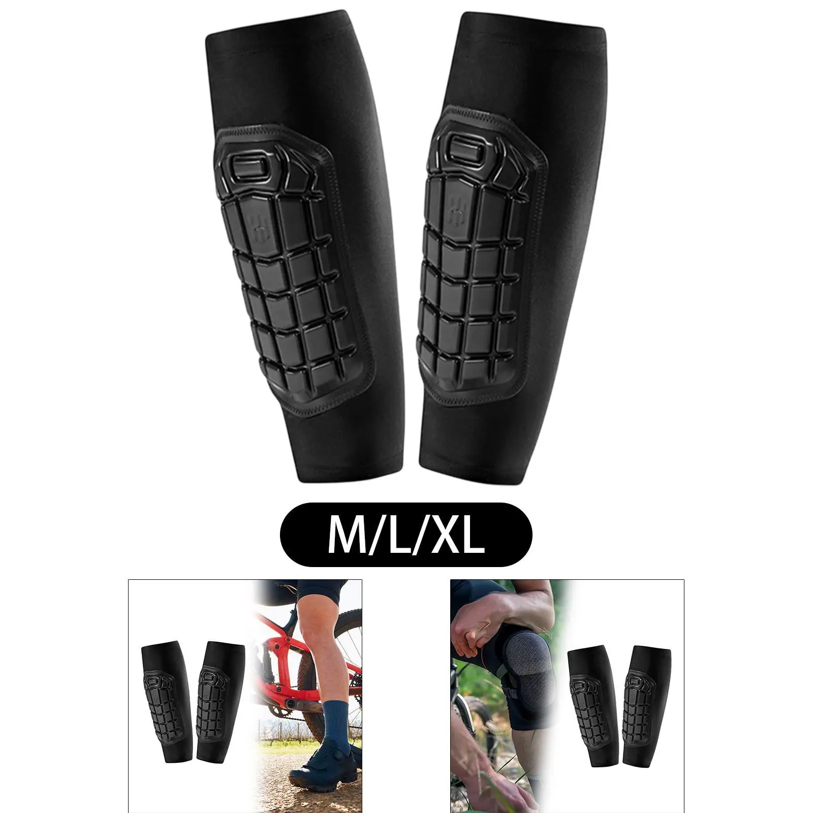 Knieschoner für Männer und Frauen, weiche Schienbeinschoner, elastisch, stoßfest, Beinschutz für Outdoor-Sportarten, Tennis, Radfahren, Softball, Volleyball