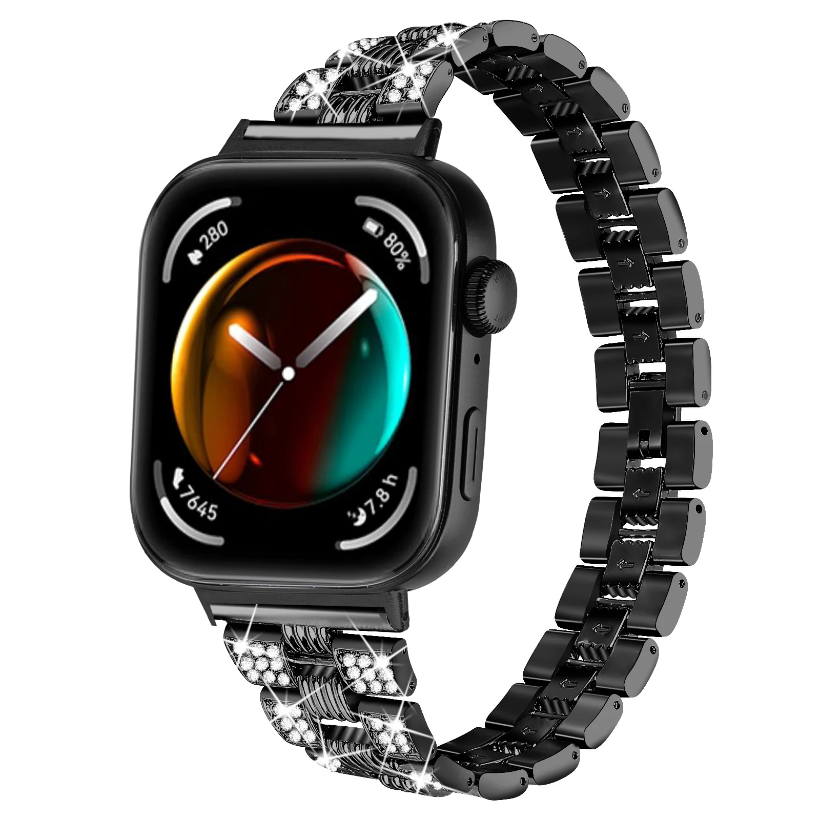 

Ремешок из нержавеющей стали для Huawei Watch Fit 3, металлический браслет с алмазной нитью для Huawei fit 4 4Pro, аксессуары для часов