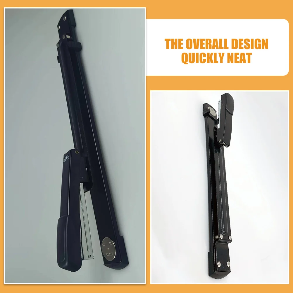 

Office Stapler Long Arm Sturdy Large Capacity Desktop Stapler Labor-Saving Multi-Use Office Binding Tool Staplers for Desk
