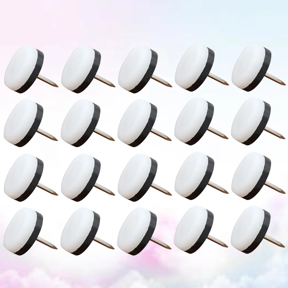 50pcs Furniture Leg Protectors Thick Felt Pads for Chair Table Legs Non Skid Nail Mat Home Office Kitchen