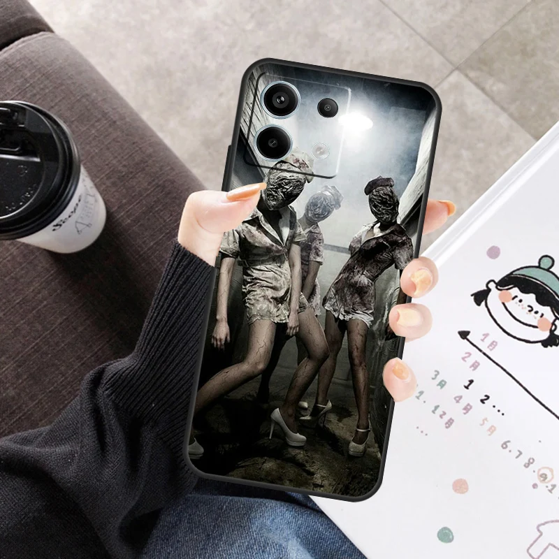 Silent Hill Enfermeira Capa Para Xiaomi Redmi Note 11 9 10 12 13 14 Pro 10S 11S 12S Capa Para Redmi 10C 13C 12C 14C