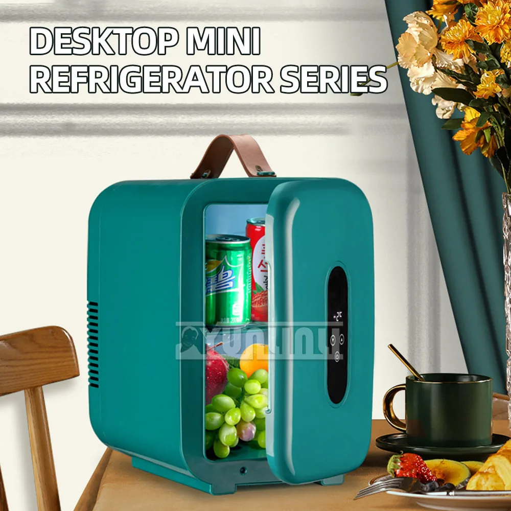 2025 Mini frigorifero portatile 12L Frigorifero per auto Congelatore Dispositivo di raffreddamento e scaldino per uso domestico in auto Conservazione di bevande cosmetiche per la cura della pelle