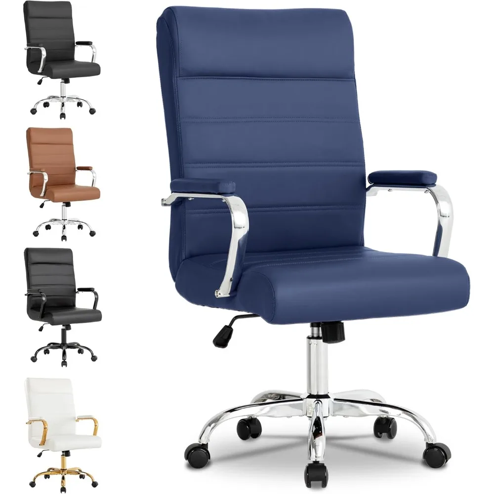 Office Desk Chair, Conference Room Chairs, High Back Ergonomic Home Office Chair, Adjustable Height Swivel Executive Comp
