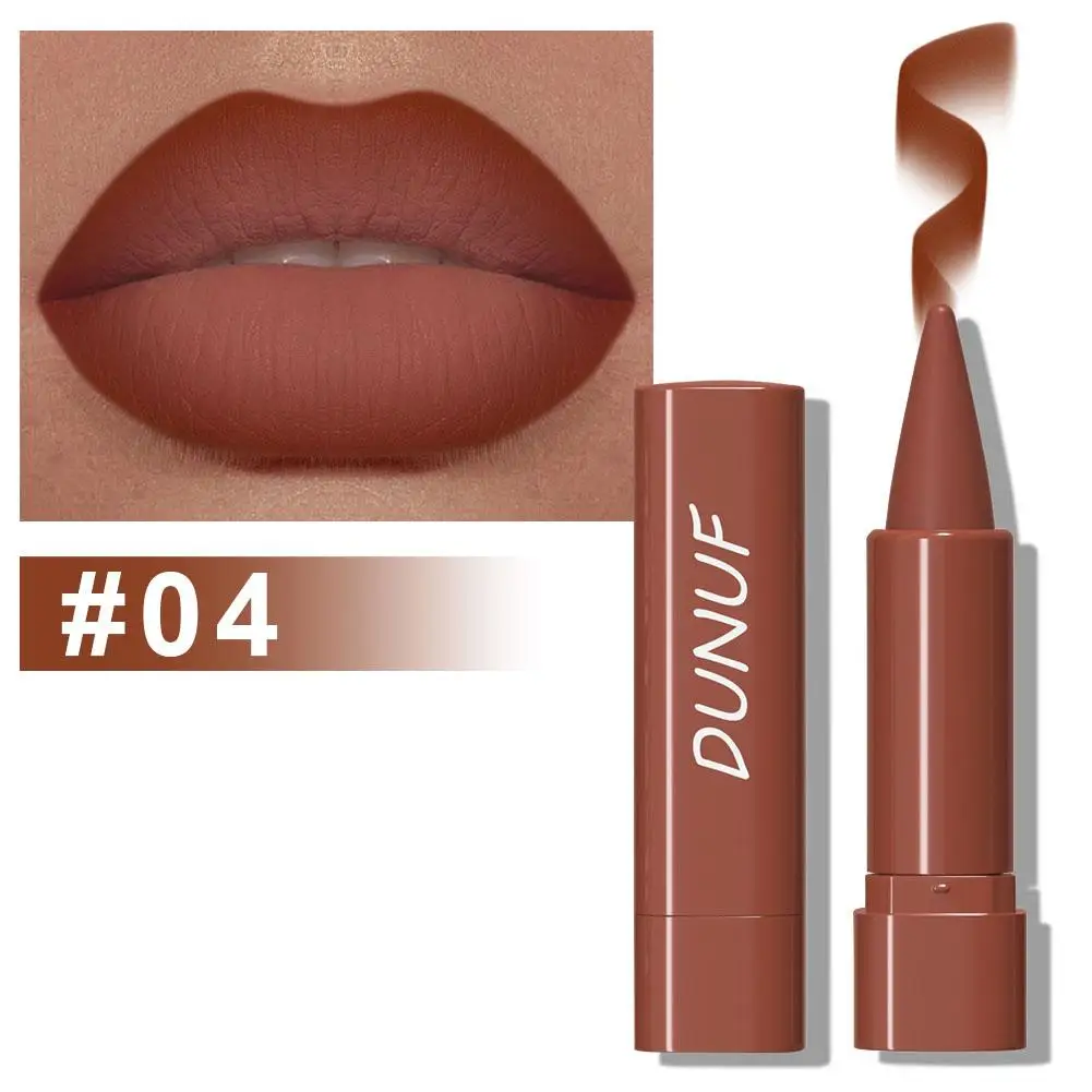 Gradiënt Lip Liner Pen met matte fluwelen afwerking Gladde toepassing Langdurige niet-vervagende lippenstift voor gedefinieerd en elegant I7H8