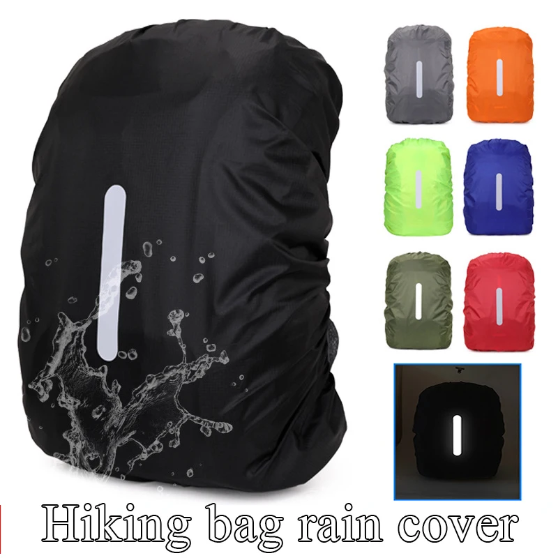 Rain Cover Backpack Reflective Waterproof Bag Camo Tactical Outdoor Camping Hiking Climbing Bag Dust Raincover 20/35/45/60/70L