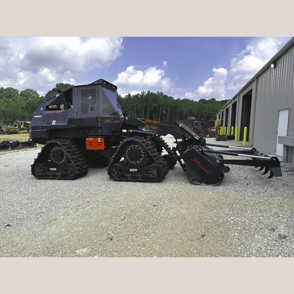 Equipamento forestal rastreado de alta tecnologia personalizado, máquina de esteira resistente para registro, limpeza de terras, corte de árvores e pr de madeira