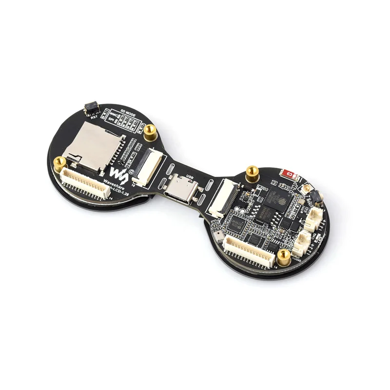 ESP32-S3 AI DualEye TouchEye N16R8 pantallas IPS de 1,28 pulgadas para XiaoZhi Deepseek compatible con Wi-Fi/Bluetooth 5 Waveshare