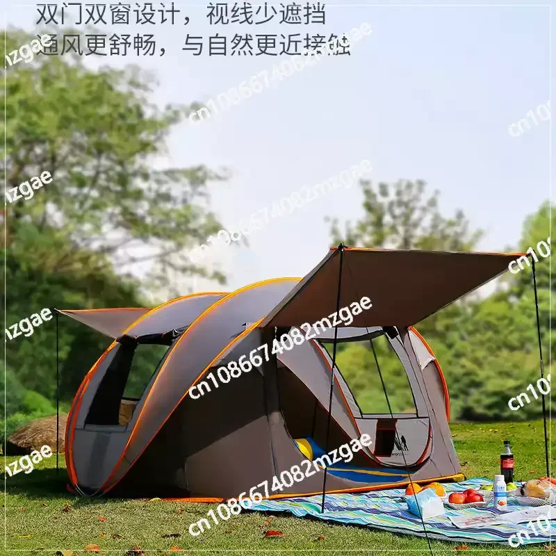 Family Pop-Up Tent, Fully Automatic Instant Unfold Rain-Proof Design – Ultralight Portable Dampproof Camping Shelter for Outdoor