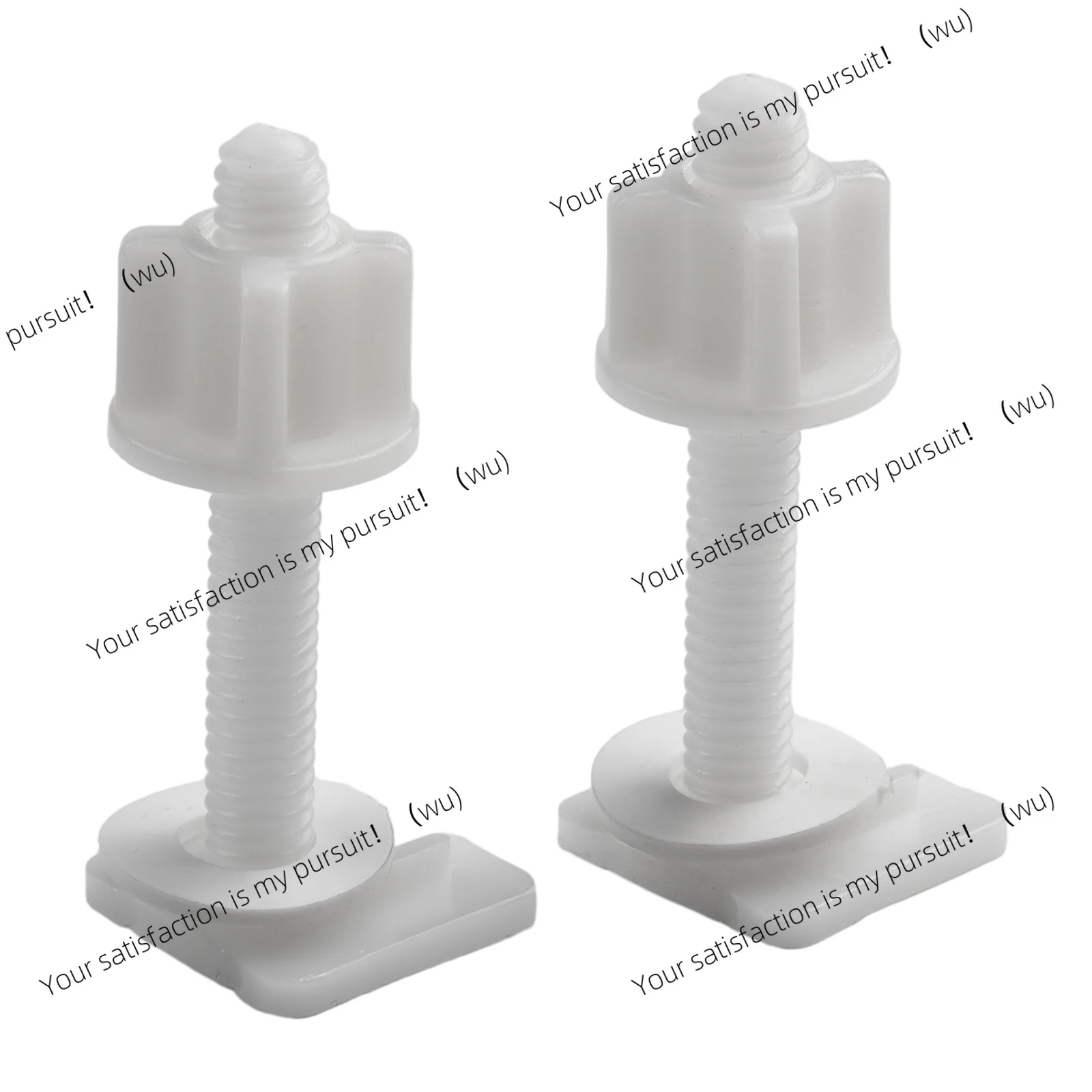 Plastic Toilet Seat Hinge Repair Bolts + Fitting Screws +Washers Kit Accessories Universal Household Replacement