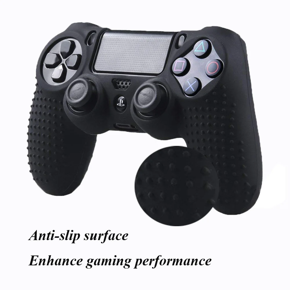 ZOMTOP Anti-Slip สำหรับ Sony PlayStation Dualshock 4 PS4 DS4 Pro Slim Controller & Stick grip อุปกรณ์เสริม