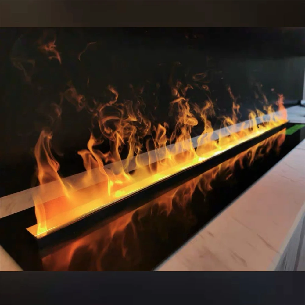 Modern Fake Flame Water Ultra-Thin Recessed Electric  Fireplacetv with Stand 3d Steam Vapor Fire Pits  Fireplace Heater