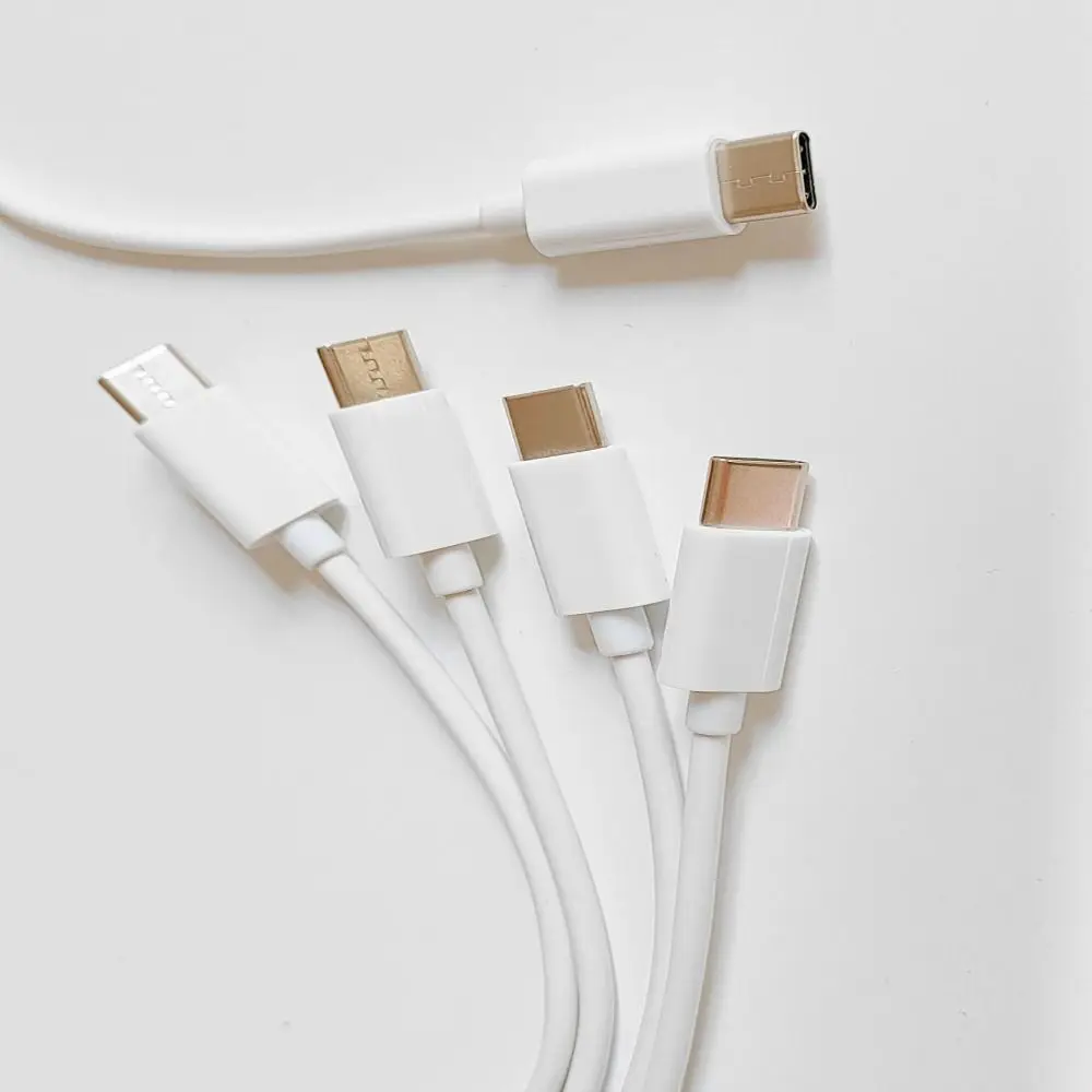 Splitter Cable Charging Cable Multi 4 In 1 Charger Cable USB  To 4 Port Type C Cable Type C To 4 Type C Wire Power Supply Cord