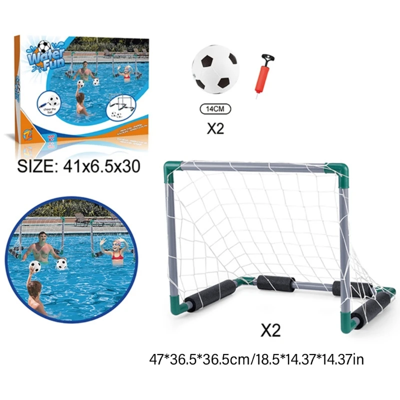 Piscina baloncesto acuático, fútbol, aro flotante incluido, portería para junto a piscina