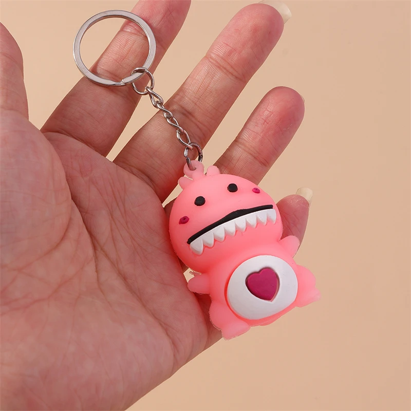 Niedlichen Tier Schlüsselanhänger Cartoon Harz Ente Charms Schlüsselanhänger Frauen Männer Auto Schlüssel Handtasche Anhänger Schlüssel Ketten DIY Schmuck Zubehör – Detail 4