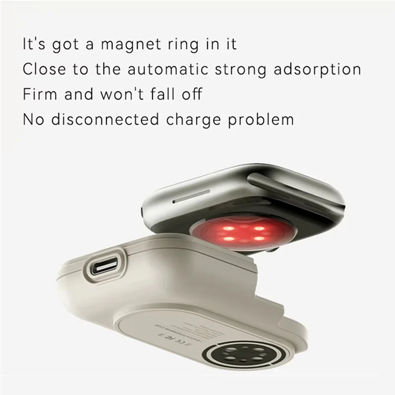 

【Sleek Design】For Watch Wireless Charger 40/41/42Mm Smart Outdoor Sports Portable Wearable Wireless Charging Bank