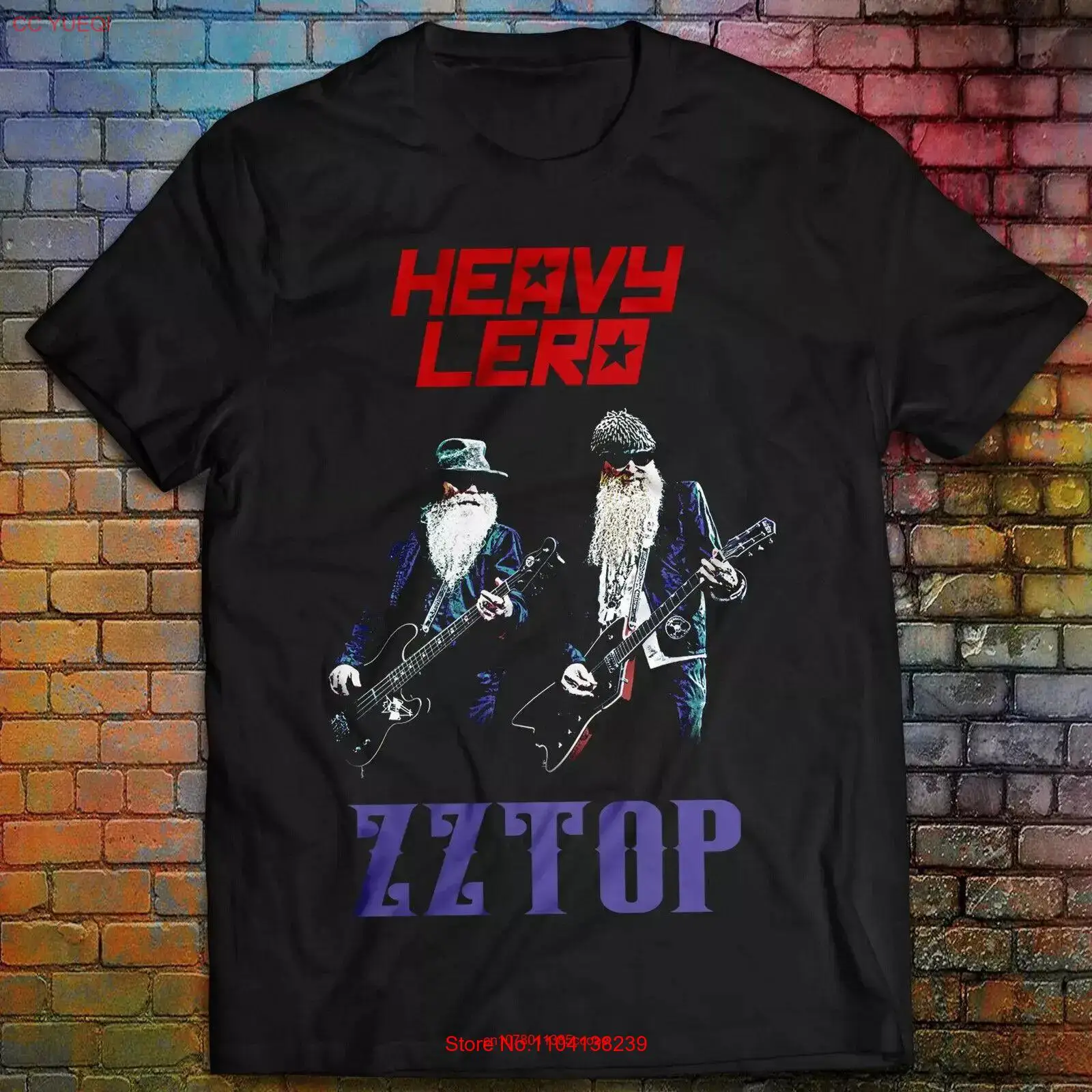 ZZ Top Heavy Lero Men's SALE T Shirt Billy Gibbons Eliminator long or short sleeves