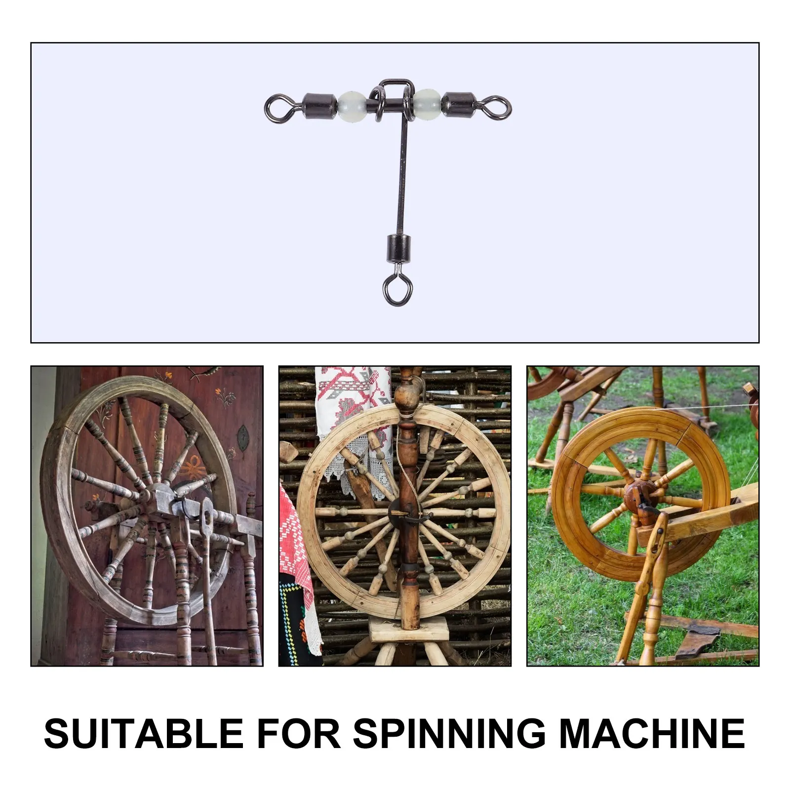 

20Pcs Luminous T-Shape 3-Way Fishing Swivels Night Rolling Connector Heavy Duty Tackle Fishing Swivels