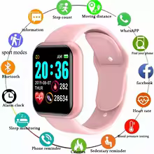 Montre Intelligente Multifonctionnelle Bluetooth, Suiveur De Fitness Et De Sommeil Y68 D20