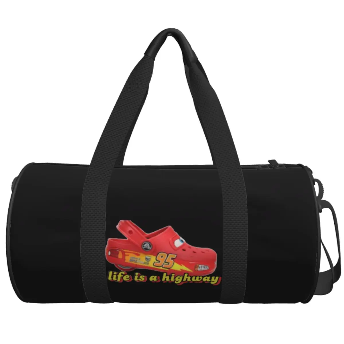 

Lightning McQueen Cars Speed Travel Bag Cartoon Casual Sports Bags Large Novelty Gym Bag Couple Custom Waterproof Fitness Bag